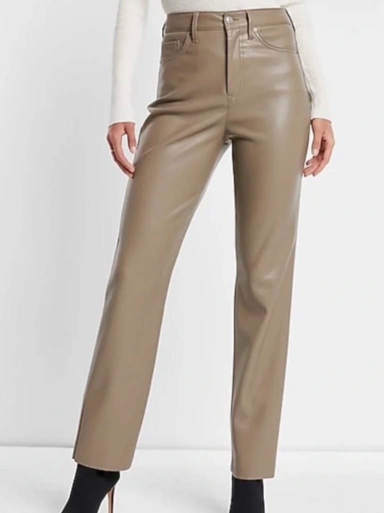 Express Super High Rise Modern Straight Pant 4r
